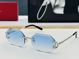 Cartier New Couple Classic Fashion Frameless Sunglasses Size: 56-17-135