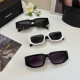 Prada New Couple Classic Triangle Logo Sunglasses Fashion Sunshade Mirror