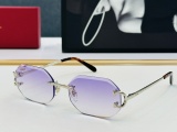 Cartier New Couple Classic Fashion Frameless Sunglasses Size: 56-17-135
