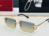 Cartier New Classic Fashion Versatile Frameless Sunglasses Size: 57-18-140