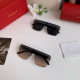 Cartier New Couple Classic Square Frame Sunglasses Trendy Fashion Sunshade Glasses