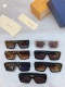 Louis Vuitton New Personalized Fashion Square Frame Sunglasses Size: 52-22-145