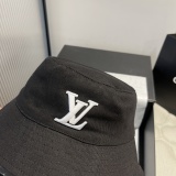Louis Vuitton New Fashion Embroidered Logo Fisherman's Hat Double sided Fisherman's Hat
