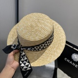 Prada New Classic Straw Hat Couple Versatile Straw Hat 57 CM