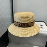 Louis Vuitton New Embroidered Logo Straw Hat 57CM