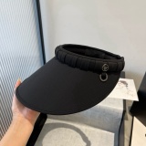 Prada New Fashion Sunshade Hat Versatile Empty Top Hat