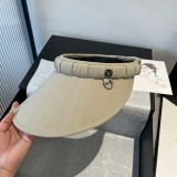 Prada New Fashion Sunshade Hat Versatile Empty Top Hat