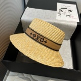 Louis Vuitton New Embroidered Logo Straw Hat 57CM