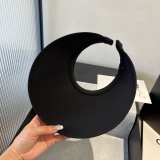 Prada New Fashion Sunshade Hat Versatile Empty Top Hat