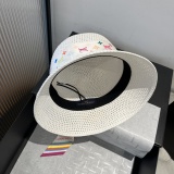 Louis Vuitton New Fashion Ribbon Fisherman's Hat Sunshade Straw Hat