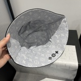 Louis Vuitton New Fashion Embroidered Logo Fisherman's Hat Double sided Fisherman's Hat