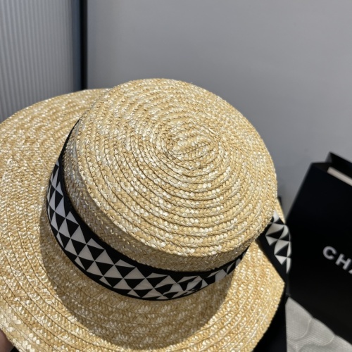 Prada New Classic Straw Hat Couple Versatile Straw Hat 57 CM