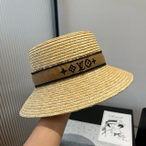 Louis Vuitton New Embroidered Logo Straw Hat 57CM