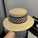 Prada New Classic Straw Hat Couple Versatile Straw Hat 57 CM
