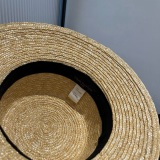 Louis Vuitton New Embroidered Logo Straw Hat 57CM