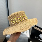 Gucci New Fashion Logo Straw Hat 57CM