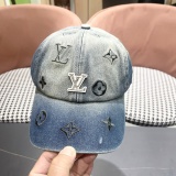 Louis Vuitton Fashion Embroidered Logo Baseball Hat Couple Versatile Duck Tongue Hat
