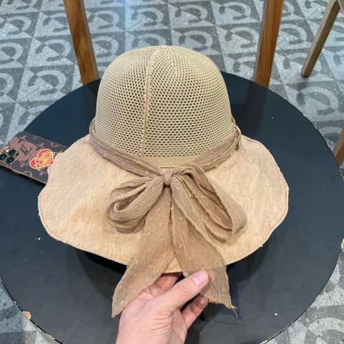 Prada Spring/Summer New Big Bow Sunshade Fisherman's Hat
