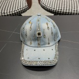 Chanel New Retro Diamond Cowboy Baseball Hat Couple Versatile Sunshade Hat