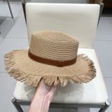Dior New Fashion Bow Top Hat Straw Hat