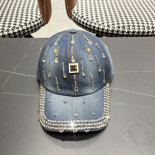 Chanel New Retro Diamond Cowboy Baseball Hat Couple Versatile Sunshade Hat
