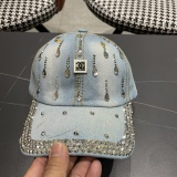 Chanel New Retro Diamond Cowboy Baseball Hat Couple Versatile Sunshade Hat