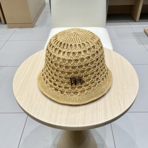 Dior New Fashion Versatile Double sided Fisherman's Hat