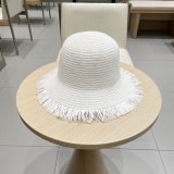 Gucci New Fashion Hairy Breathable Straw Hat Sunscreen Fisherman's Hat Sunscreen Hat
