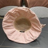 Fendi Women's Summer Sunscreen Fisherman's Hat Bow Hollow Basin Hat
