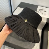 Chanel New Fashion Elegant Lantern Hat Foldable Sunshade Hat 57 CM