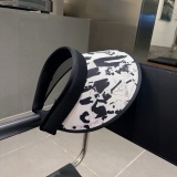 Chanel New Fashion Printed Empty Top Hat Versatile Sunscreen Hat