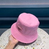 Prada New Classic Triangle Logo Fisherman's Hat Unisex Versatile Sunshade Hat