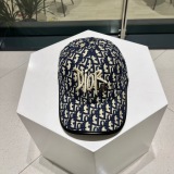 Dior New Classic Embroidered Logo Baseball Hat Unisex Versatile Duck Tongue Hat