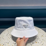 Prada New Classic Triangle Logo Fisherman's Hat Unisex Versatile Sunshade Hat