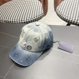 Louis Vuitton Fashion Embroidered Logo Baseball Hat Couple Versatile Duck Tongue Hat