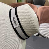 Balenciaga New Casual Fashion Face Covering Sunscreen Straw Hat