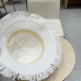 Gucci New Fashion Hairy Breathable Straw Hat Sunscreen Fisherman's Hat Sunscreen Hat