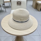Chanel New Hollow Grass Hat Versatile Sunscreen Top Hat