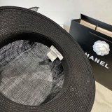 Chanel New Fashion Hemp Top Hat 57 CM