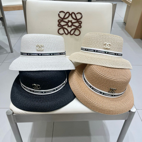 Chanel New Hollow Grass Hat Versatile Sunscreen Top Hat