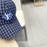 Louis Vuitton New Fashion Checkered Embroidered Logo Baseball Hat Versatile Duck Tongue Hat