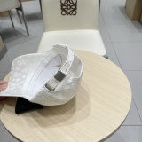 Dior New Bow Duck Tongue Hat Women's Fashion Water Diamond Baseball Hat