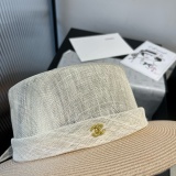 Chanel New Fashion Hemp Top Hat 57 CM