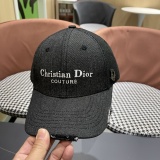 Dior Fashion Embroidered Logo Distressed Baseball Hat Couple's Versatile Duck Tongue Hat