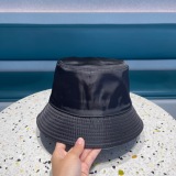 Prada New Classic Triangle Logo Fisherman's Hat Unisex Versatile Sunshade Hat