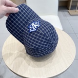 Louis Vuitton New Fashion Checkered Embroidered Logo Baseball Hat Versatile Duck Tongue Hat