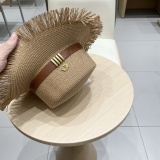 Dior New Fashion Bow Top Hat Straw Hat