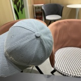 Dior Fashion Embroidered Logo Distressed Baseball Hat Couple's Versatile Duck Tongue Hat