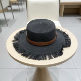 Dior New Fashion Bow Top Hat Straw Hat