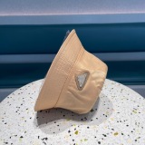 Prada New Classic Triangle Logo Fisherman's Hat Unisex Versatile Sunshade Hat